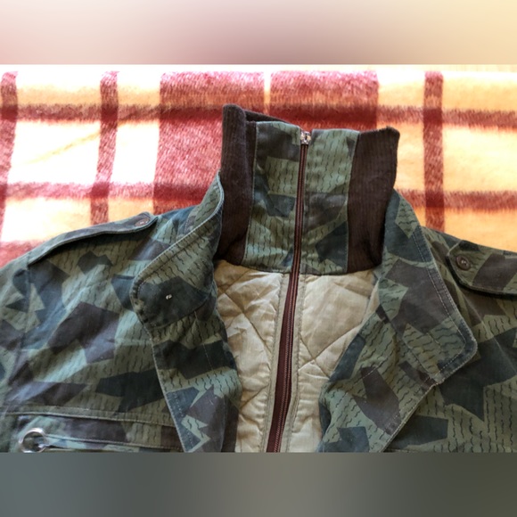 Bulgarian Armed Forces Quilted Liner Winter Jacket Splinter Pattern Camo L/XL - Picture 3 of 12
